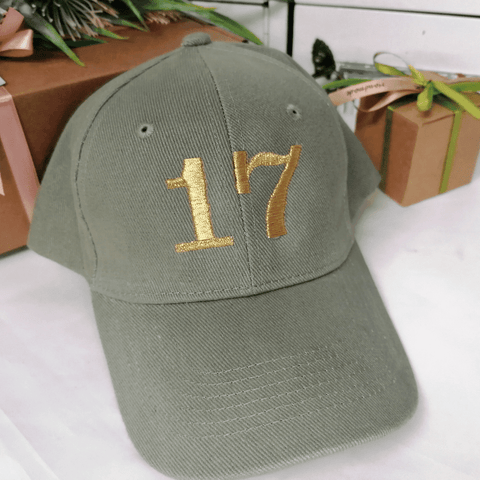 Gold 17 Baseball Cap