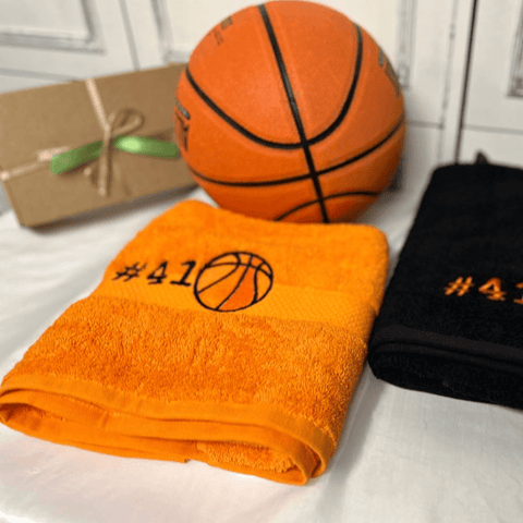 Basketball player Towel with Embroidery