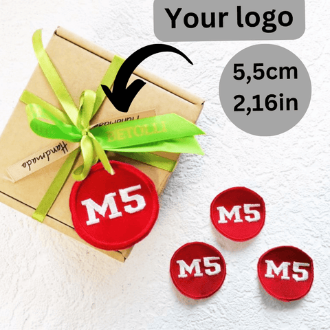 Round Embroidered Logo Patch 5,5 cm or 2.16 in