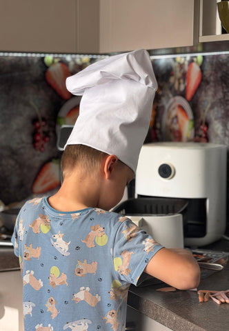 Personalized Chef Hat with Gold Embroidery – Kids & Adults