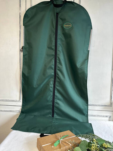 Dark Green Water-Resistant Polyester Fabric 140 g/m²