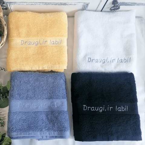 Cotton Towel with Your Text