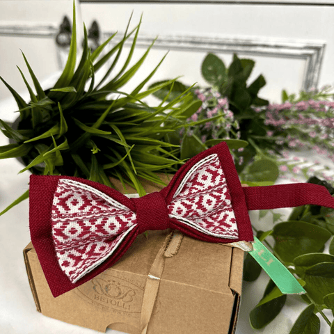 Lielvārde Folk style Handmade Bow Tie