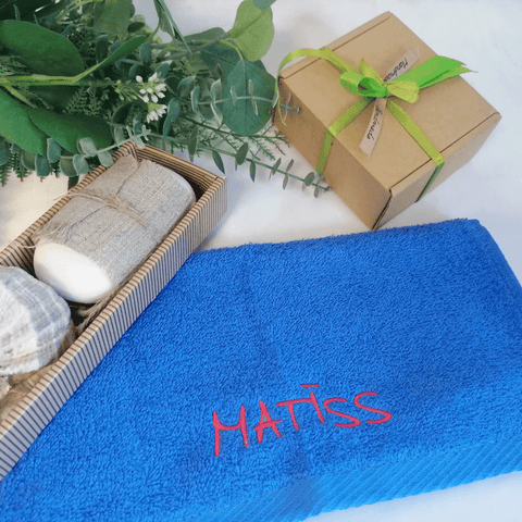 Mini Cotton Towel with Your Name - 30x50cm or 11.81x19.68in