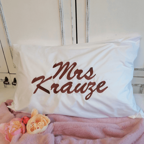 Wife Cotton Personalised Pillowcase  53x63cm