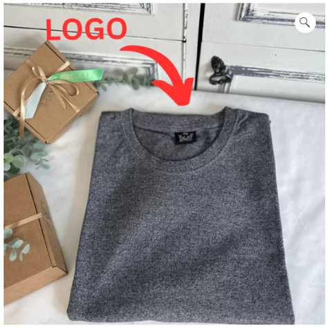 Premium cotton T-Shirts with big Logo embroidery on BACK