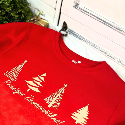 Priecīgus Ziemassvētkus Printed Kids T-Shirt