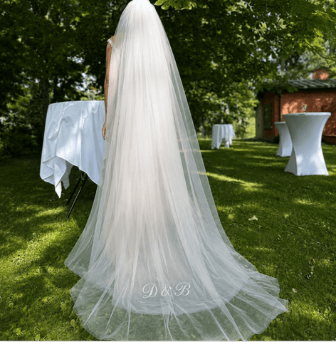 Queen double Wedding veil