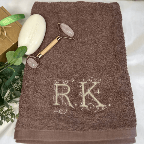 Towel with big Capital letters