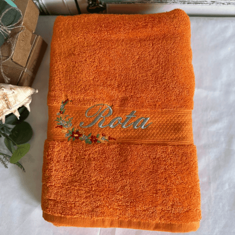 Towel with Decorated Name