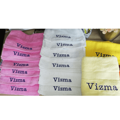 Mini Cotton Towel with Your Name - 30x50cm or 11.81x19.68in