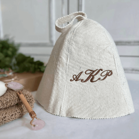 Monogramm Personalised Sauna Hat