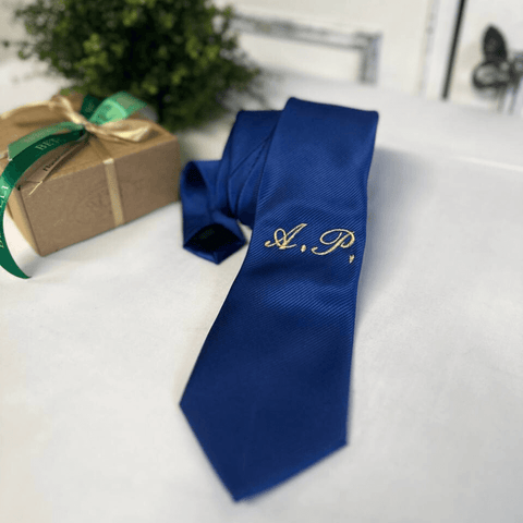A.P. Personalised Men's Necktie with Embroidery