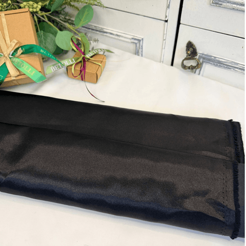 Black Satin Fabric
