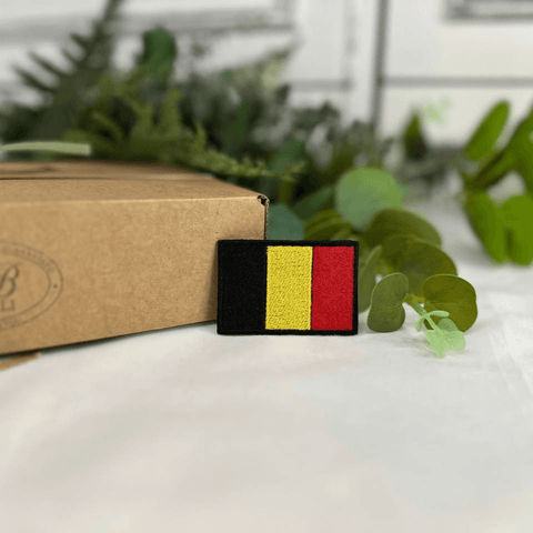 Belgian Flag Patch 4x6cm or 1.57x2.36 in