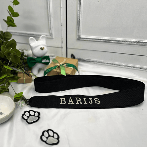 Barijs Personalized Dog Leash with Embroidered Name