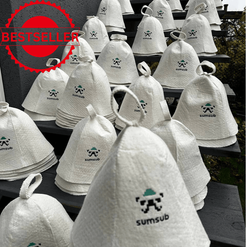 BESTSELLER Personalized Sauna Hat with Custom Logo – Embroidered Sauna Hat