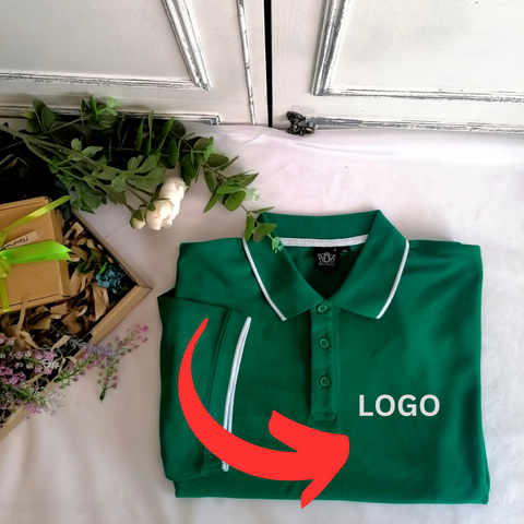 Line Women Cotton Polo Shirt with LOGO