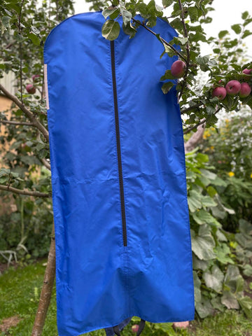 Blue Water-Resistant Polyester Fabric 140 g/m²