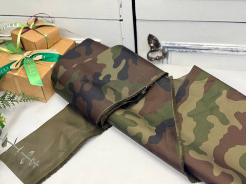 Camo Water-Resistant Polyester Fabric 140 g/m²