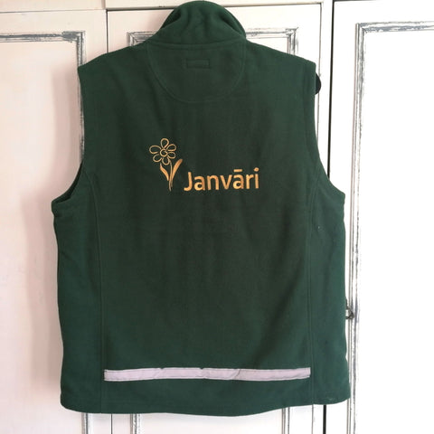 Fleece VEST with LOGO and Reflectable Ribbon