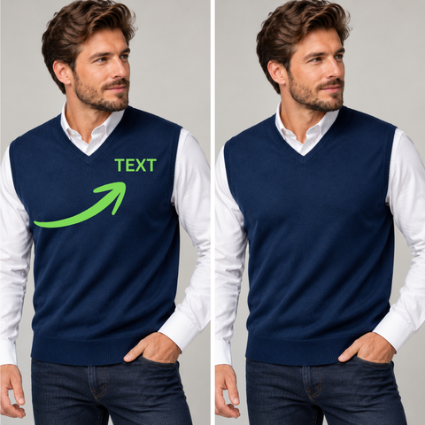 Personalized Knited Men Vest
