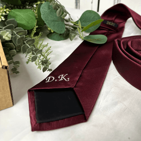 Initials back Personalised Men's Necktie