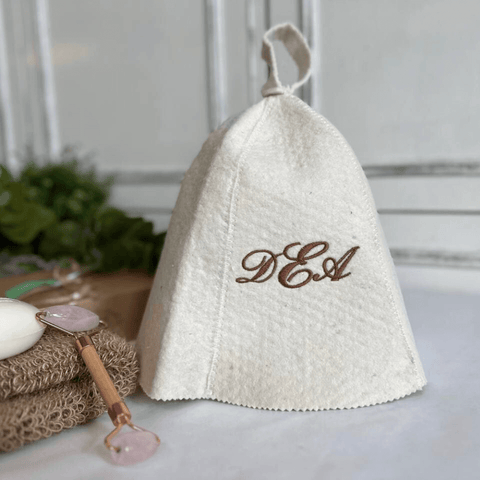 Monogramm Personalised Sauna Hat