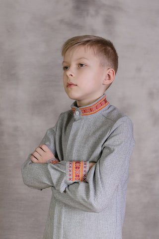 Krustpilietis Kids Folk Style Dress Shirt