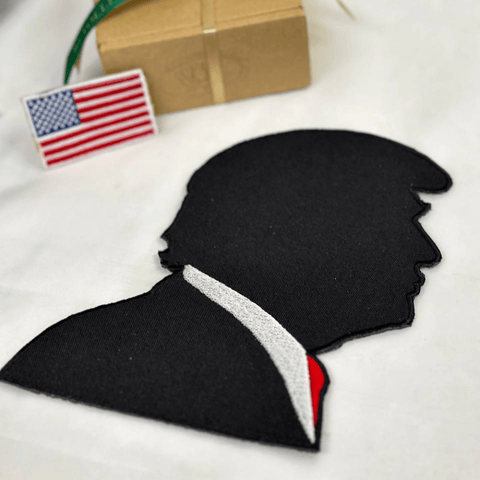 Donald Trump Siluet Patch 19x16cm