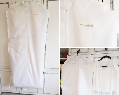 White Water-Resistant Polyester Fabric 140 g/m²
