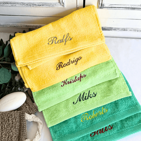Mini Cotton Towel with Your Name - 30x50cm or 11.81x19.68in