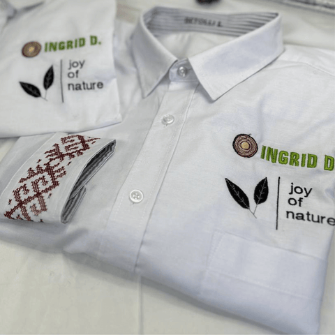 Rūda Folk style Women’s Shirt 2pcs logo embroidery