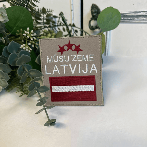 Mūsu zeme Latvija 8x9cm