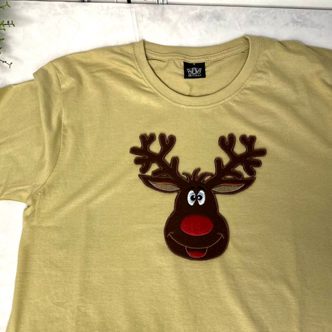 Rudolph Men’s T-Shirts With Big Patch