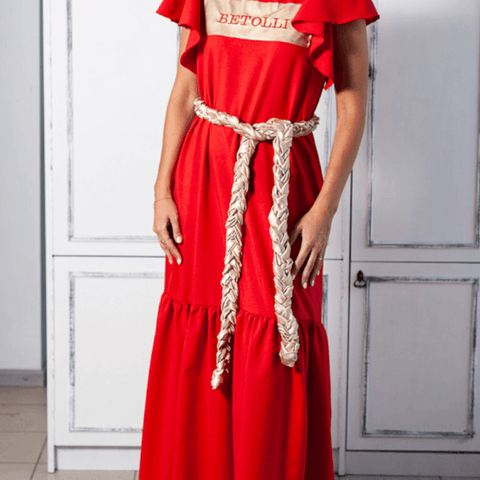 Gold satin braid Belt