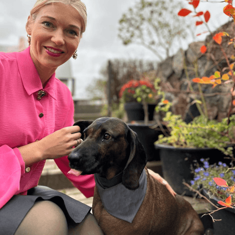 Kima Trendy Pet Bandana – Custom Embroidered with Pet’s Name