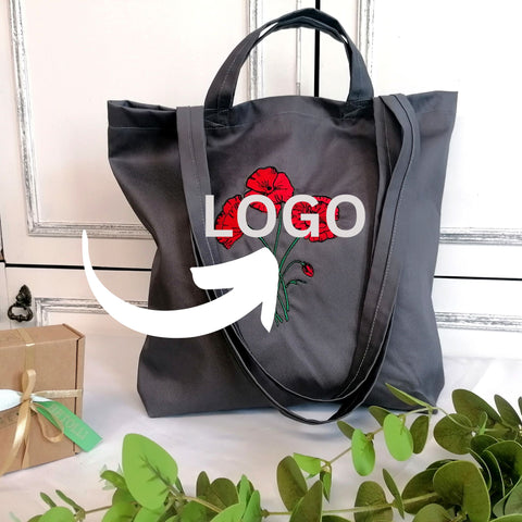 Stingra materiāla iepirkumu soma ar LOGO
