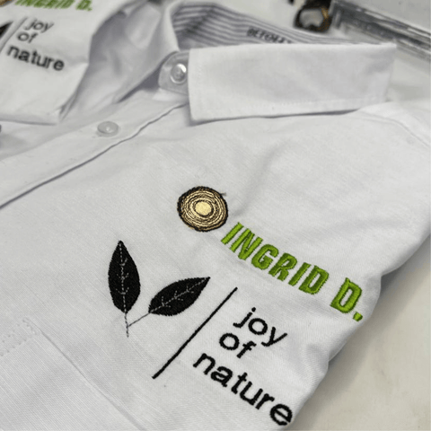 HE Men's shirt 2pcs logo embroidery