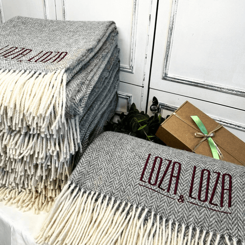 Wool Blanket with embroidered LOGO