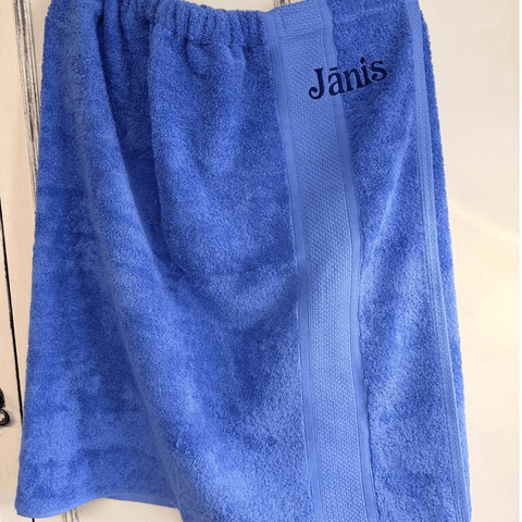 Personalized Cotton Sauna Towel with Embroidery 95×150 cm
