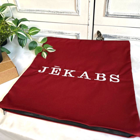 Durable Fabric Pillowcase with Name 40x40cm or 15.7x15.7in