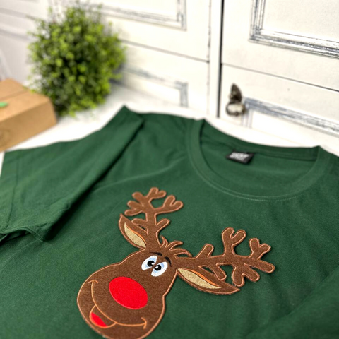 Rudolph Women’s T-Shirts With Big Patch