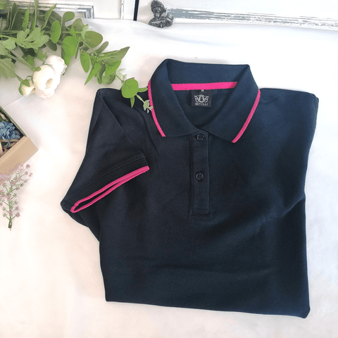 Navy Line Women Personalized Polo Shirt