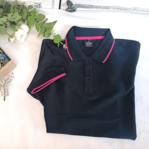 Navy Line Men Personalized Polo Shirt