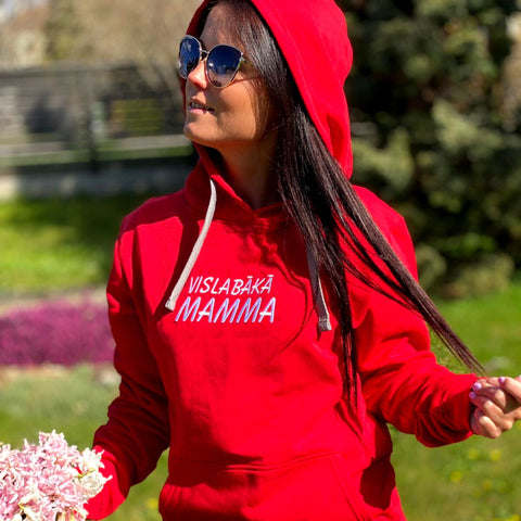 Vislabākā Mamma Hoodie with Big Embroidery