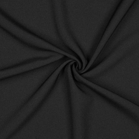Black 100% polyester fabric