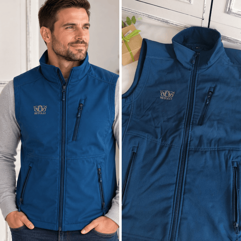 Men’s Softshell Vest with Custom Embroidered Company Logo