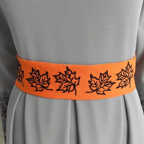 Maples leaves Embroidered Belt