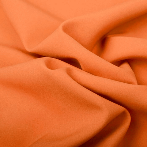 Orange 100% polyester fabric